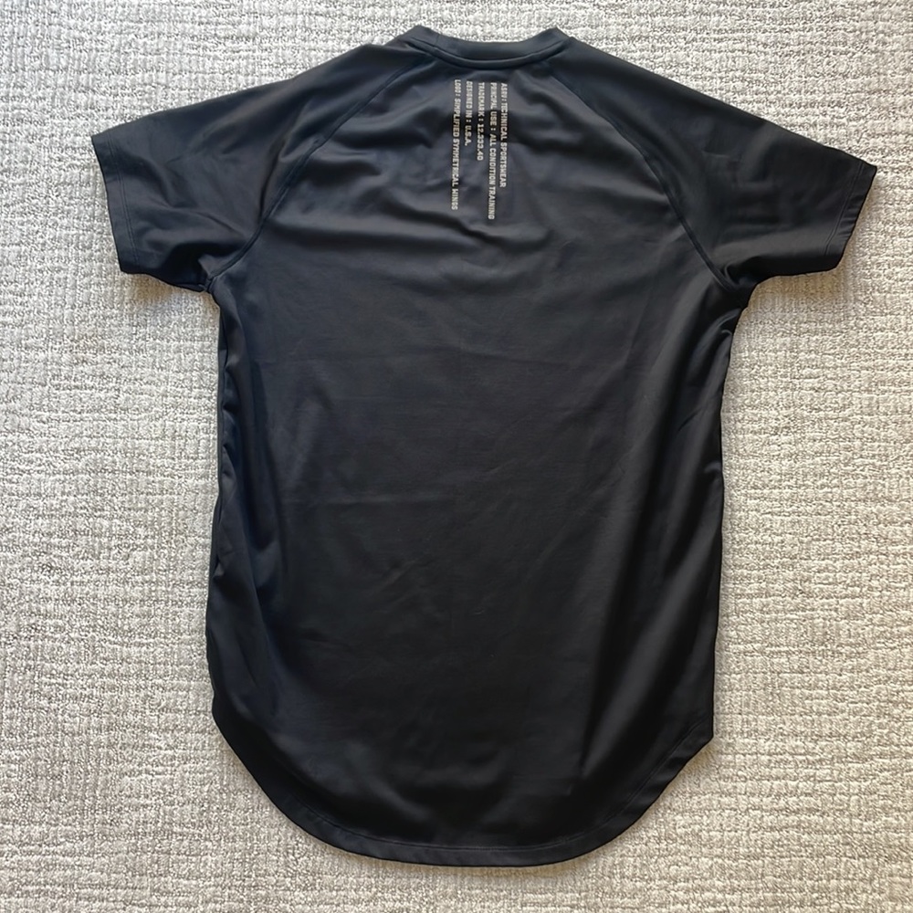 ASRV Silver plus workout shorts sleeve shirt S